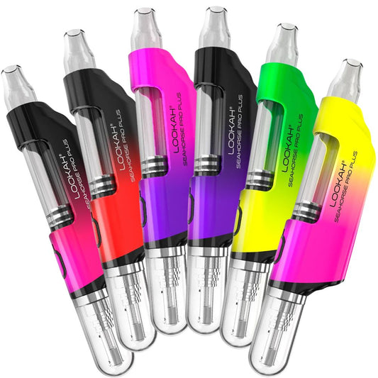 6CT - Lookah Seahorse PRO Plus Electric Dab Pen Ombre - 650mAh / Assorted Colors