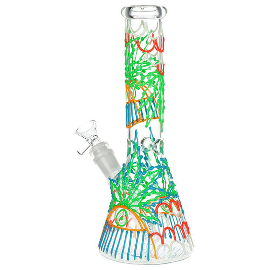 وعاء زجاجي SeshGear 420 Drizzle G.I.T.D Beaker - 10 بوصة / 14 مم أنثى