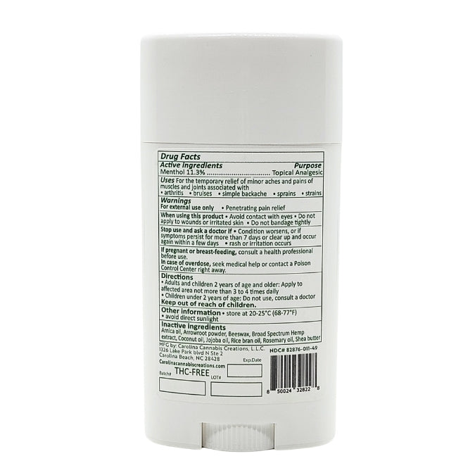 CannaRelief 2000mg Pain Relieving Balm | Carolina Cannabis Creations