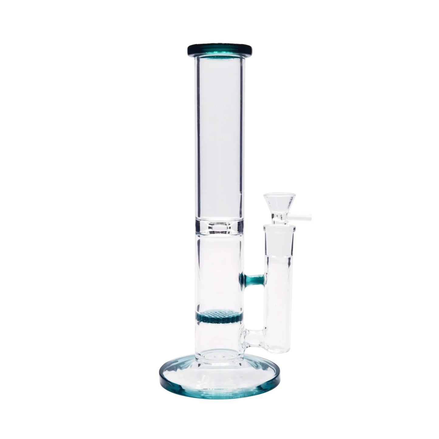 Banded Honeycomb Perc Bong 10in