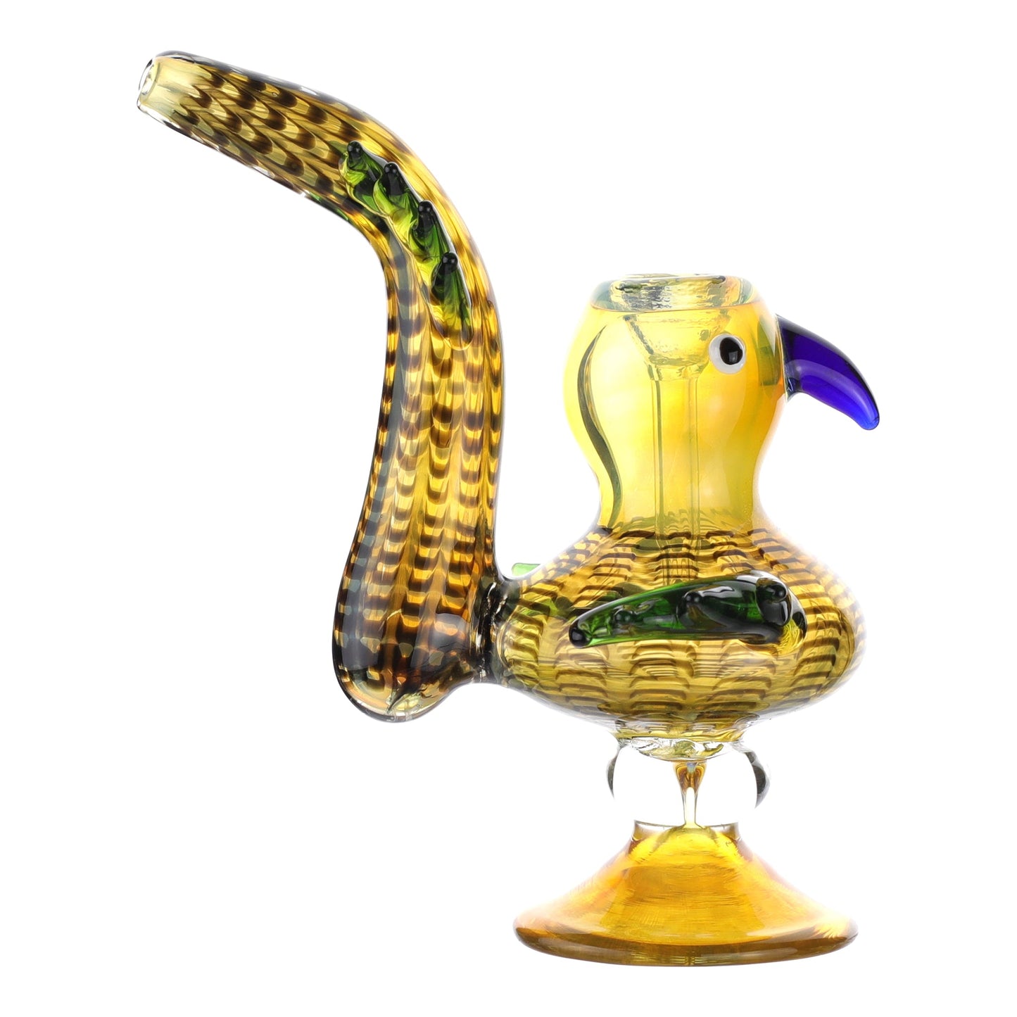 Bird Is The Word Bubbler 8in Borosilicate Glass