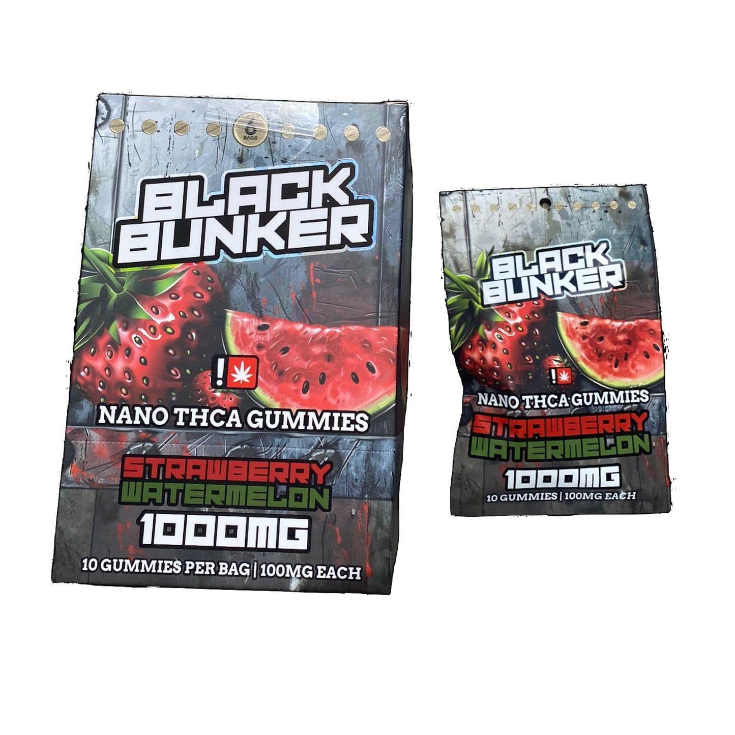 Black Bunker Nano THC-A Gummies 1000mg 10ct
