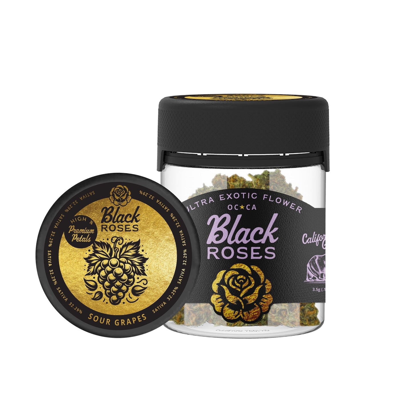 Black Roses Sour Grapes THC-A Flower 3.5g