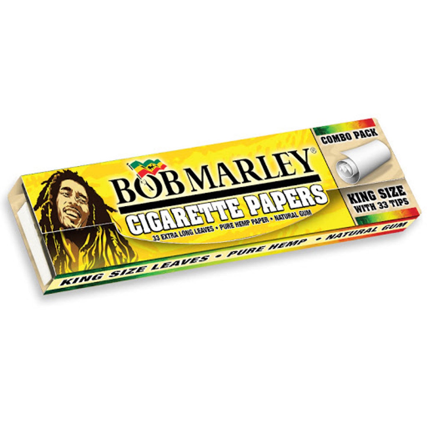 Bob Marley Ultra Thin Rolling Papers And Tips 33 King Size
