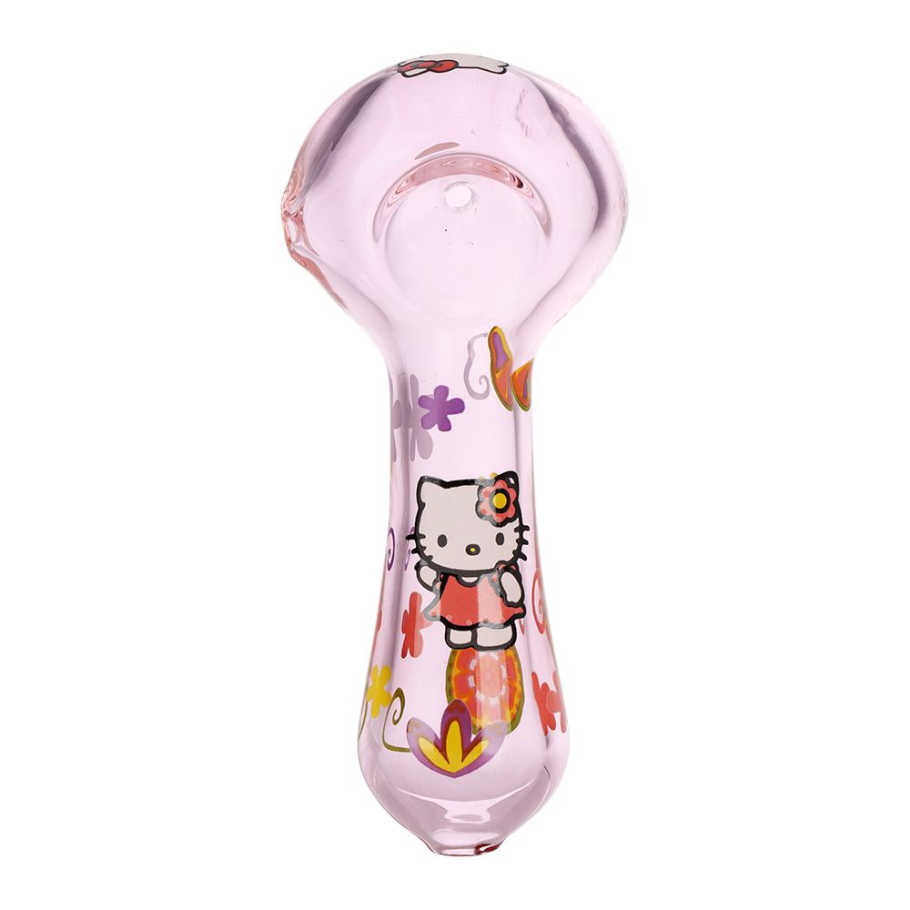 Hello Kitty Glass Spoon Pipe - 4.5" / 3ct