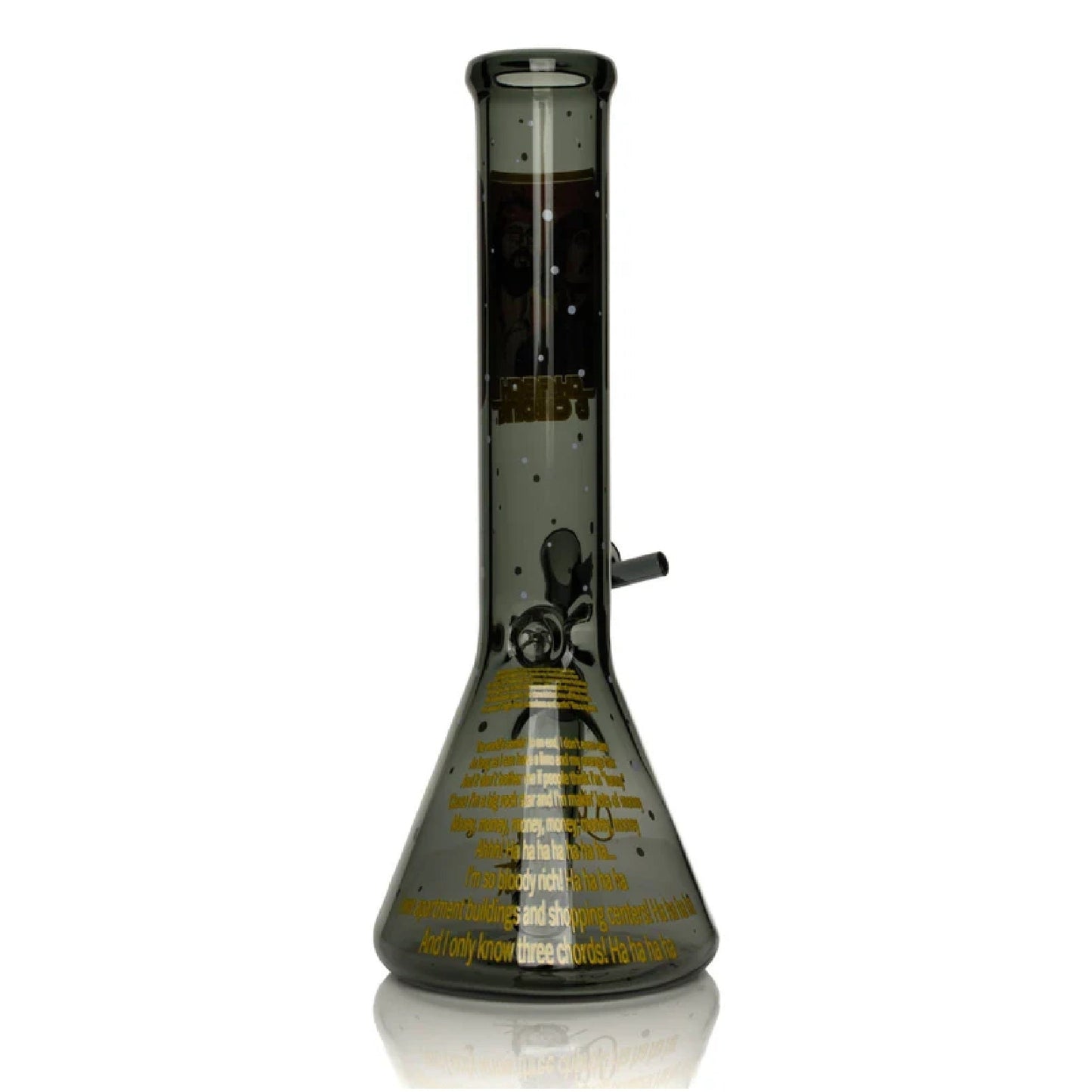 Cheech & Chong Glass Stoners in Space Beaker Bong 10in