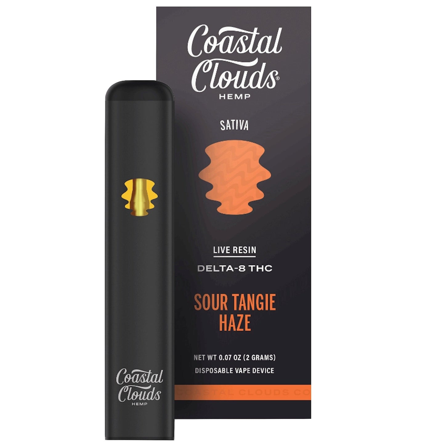 Coastal Clouds Sour Tangie Haze Live Resin Delta 8 Vape 2000mg