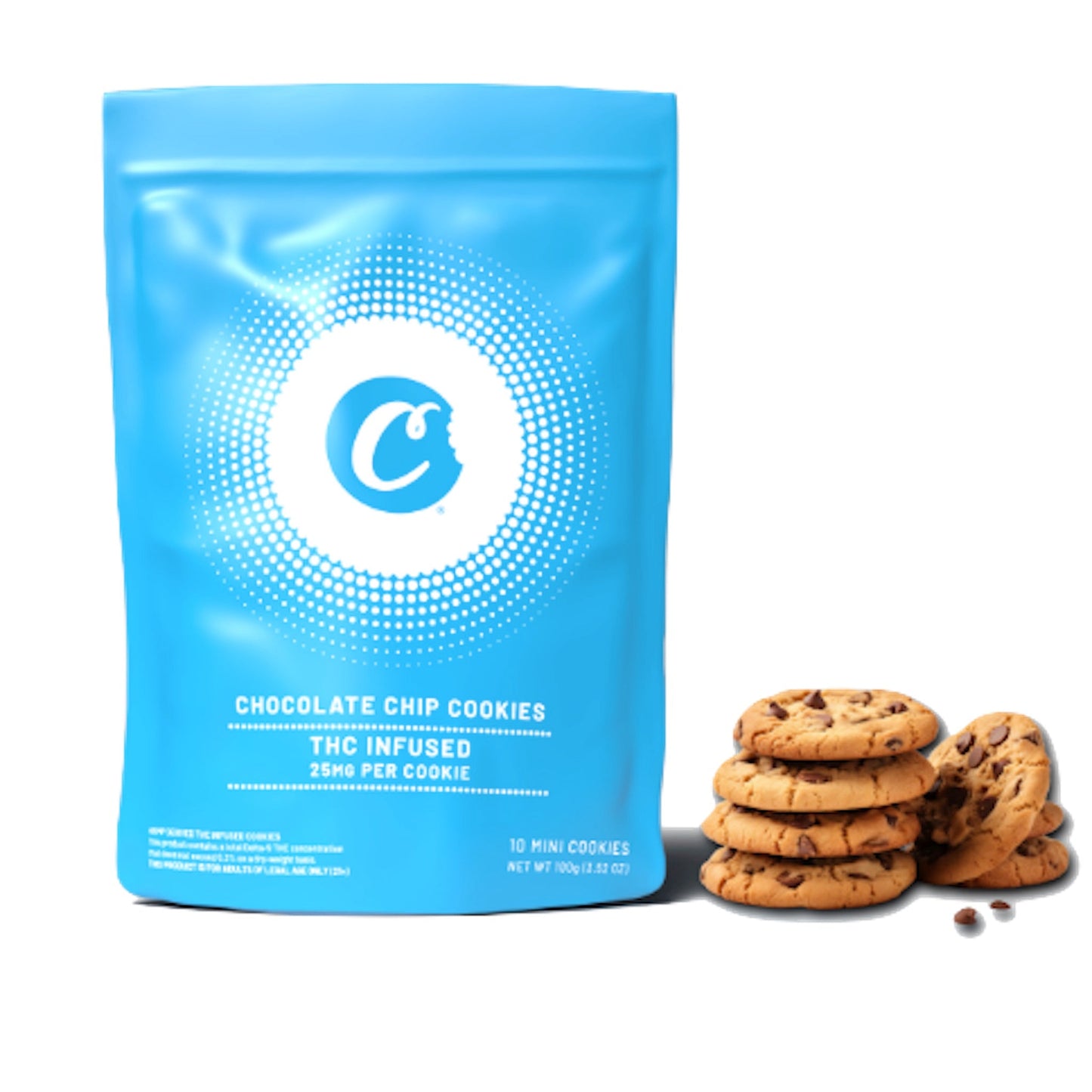 Cookies Chocolate Chip Cookies THC Infused 25mg 10ct