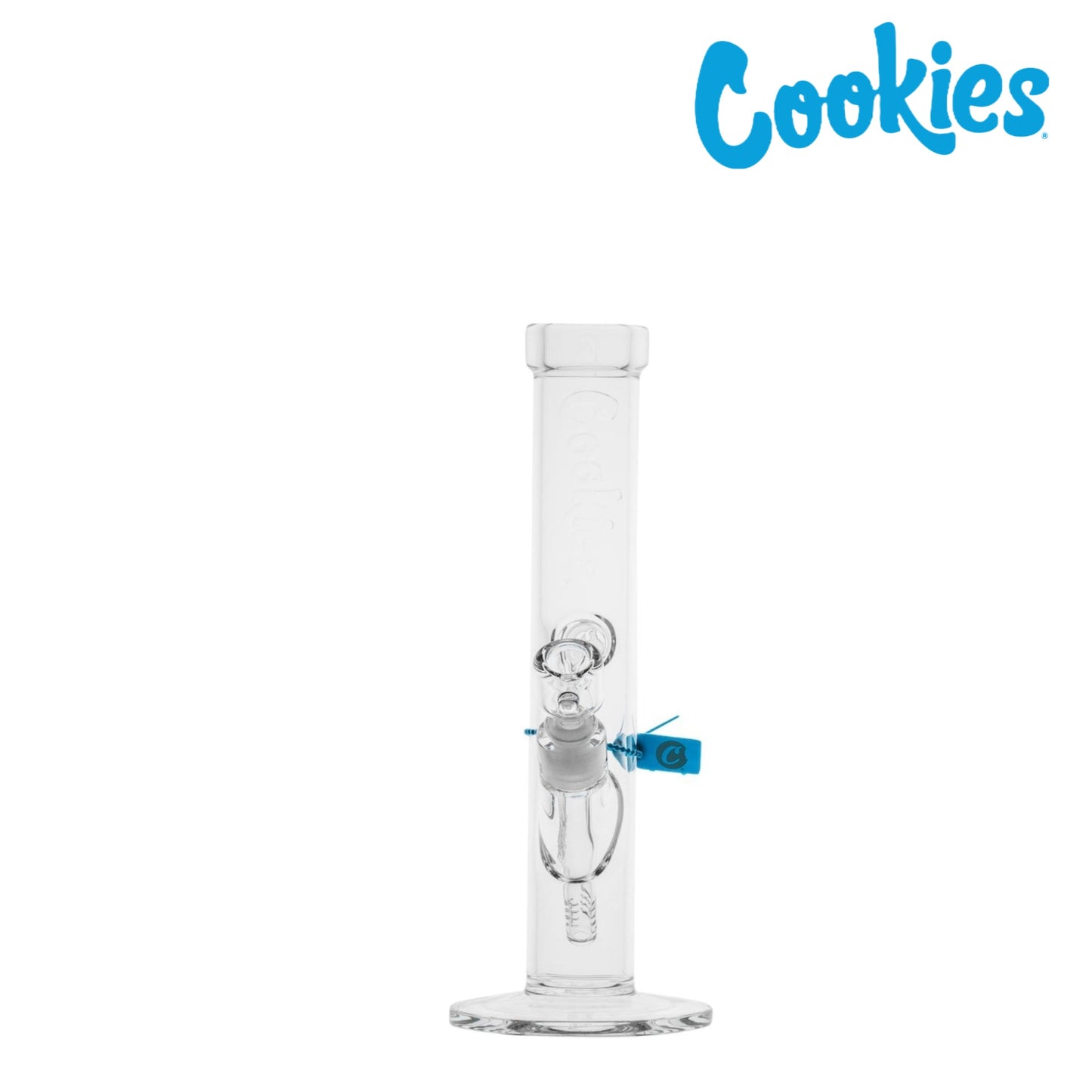 Cookies Glass Flame Straight Tube Bong 13in