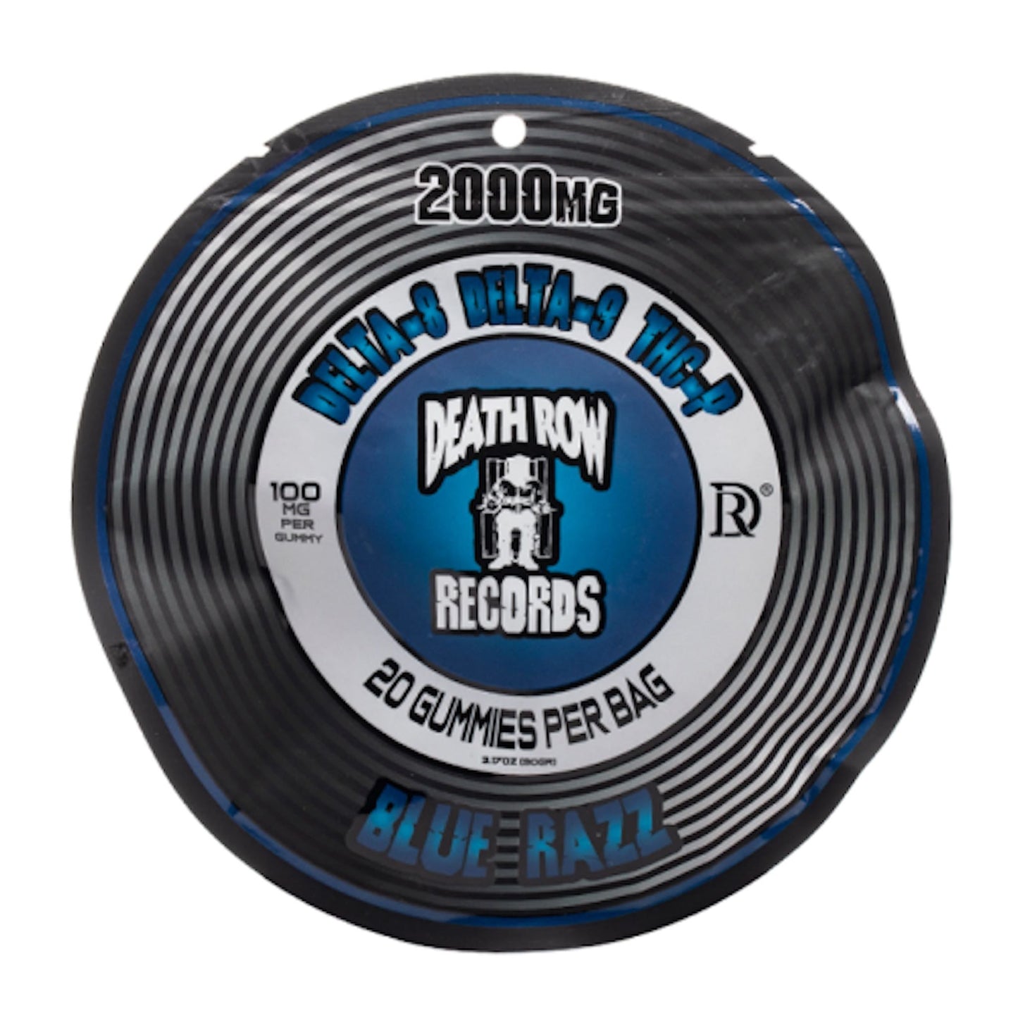 Death Row Signature Blend Blue Razz Gummies 20ct