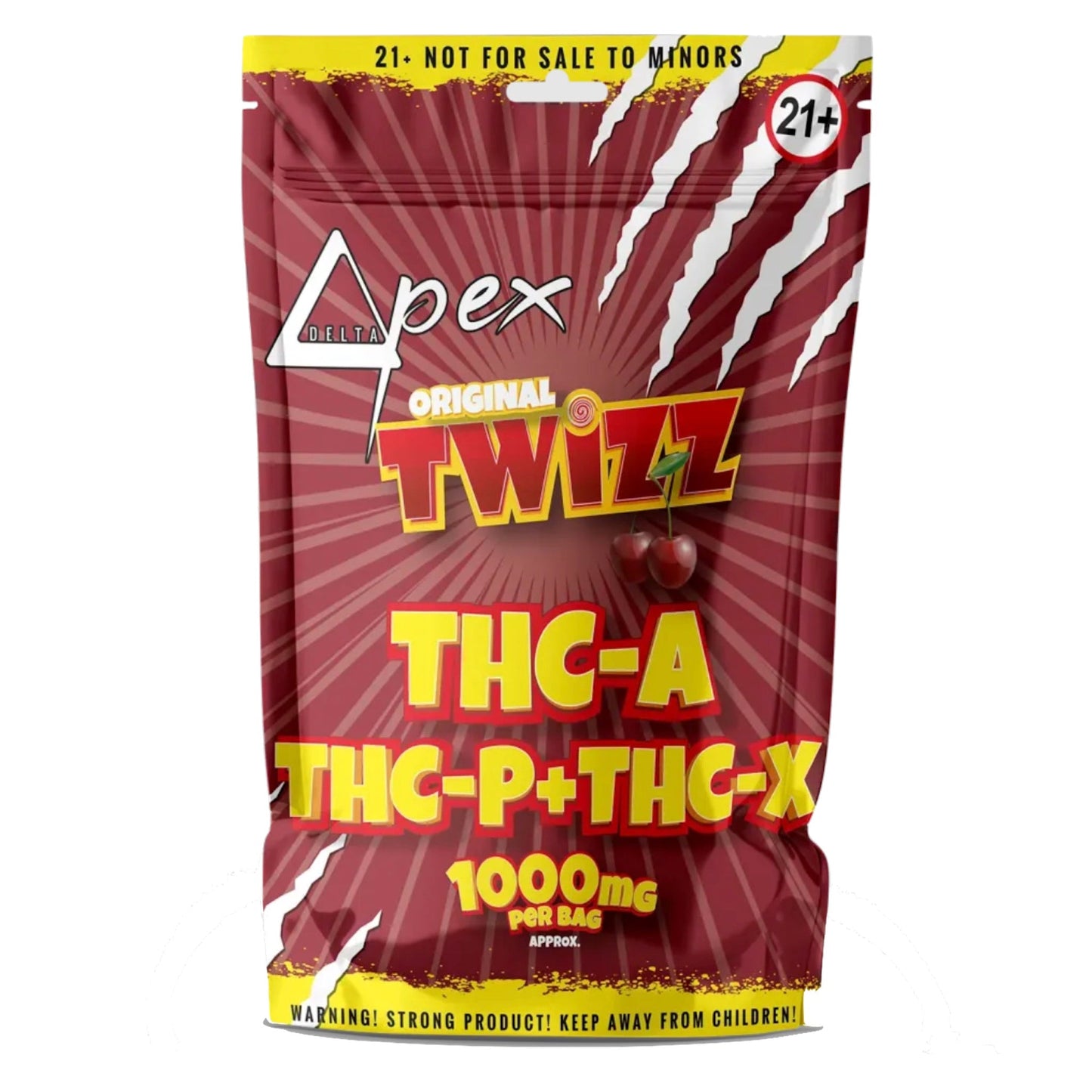 Delta Pex Cherry Twizz THC-A THC-X Candies 1000mg