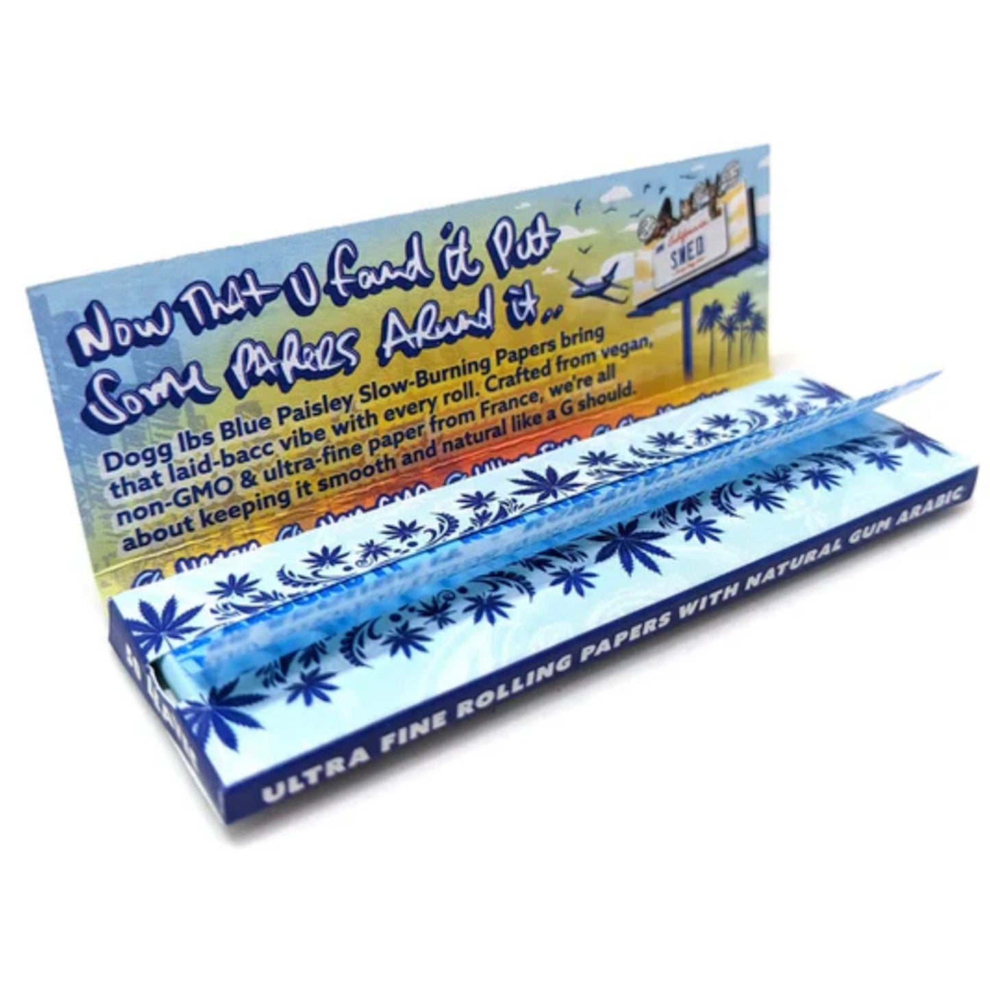 Dogg Lbs Blue Paisley Rolling Papers 50ct
