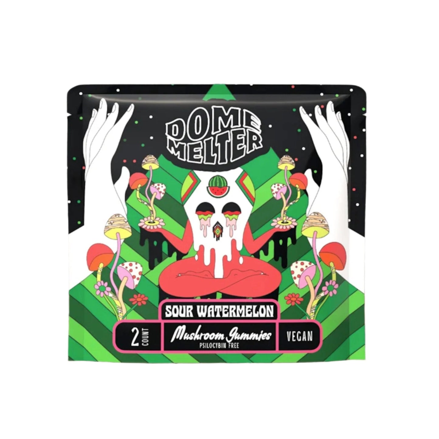 Hixotic Dome Melter Magic Mushroom Sour Watermelon Gummies 2ct