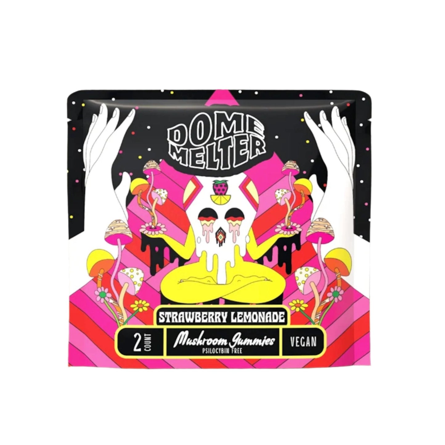 Hixotic Dome Melter Magic Mushroom Strawberry Lemonade Gummies 2ct