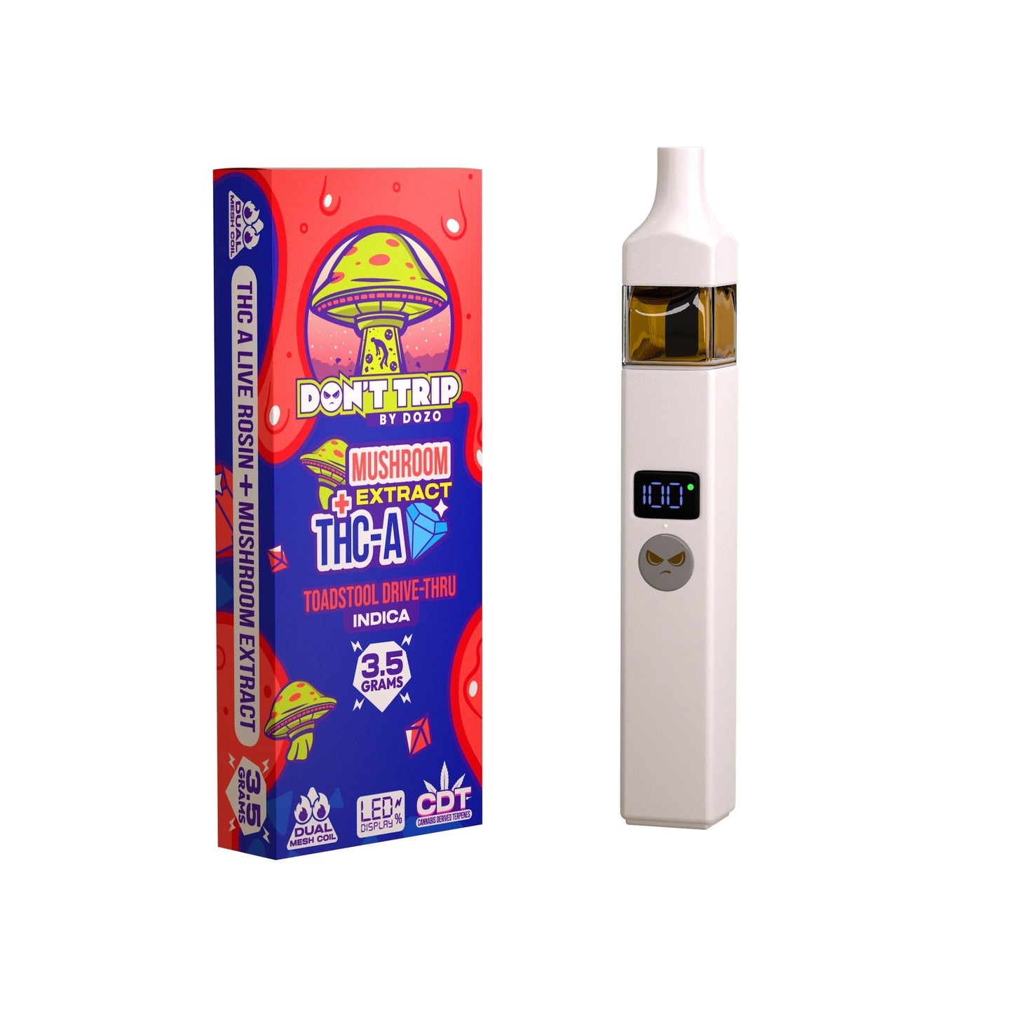 DOZO Dont Trip Shroom THC-A Toad Stool Vaporizer 3500mg