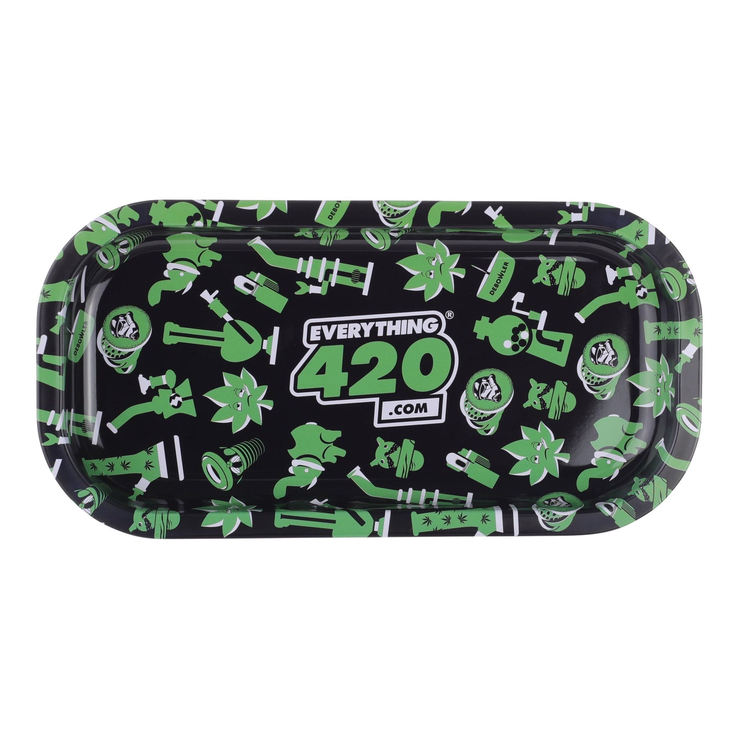 E420 Slim Metal Rolling Tray 8x4in