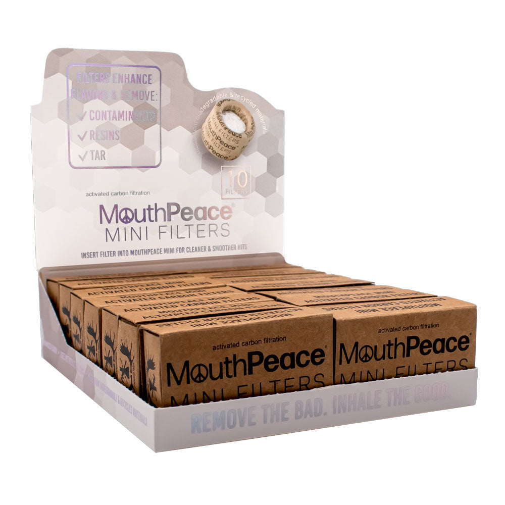 MouthPeace Mini Carbon Filters Refill - 10pk - 14PC