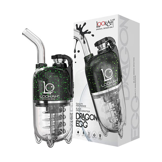 جهاز تدخين إلكتروني Lookah Dragon Egg eRig Bubbler | إصدار سباتر | 950 مللي أمبير/ساعة