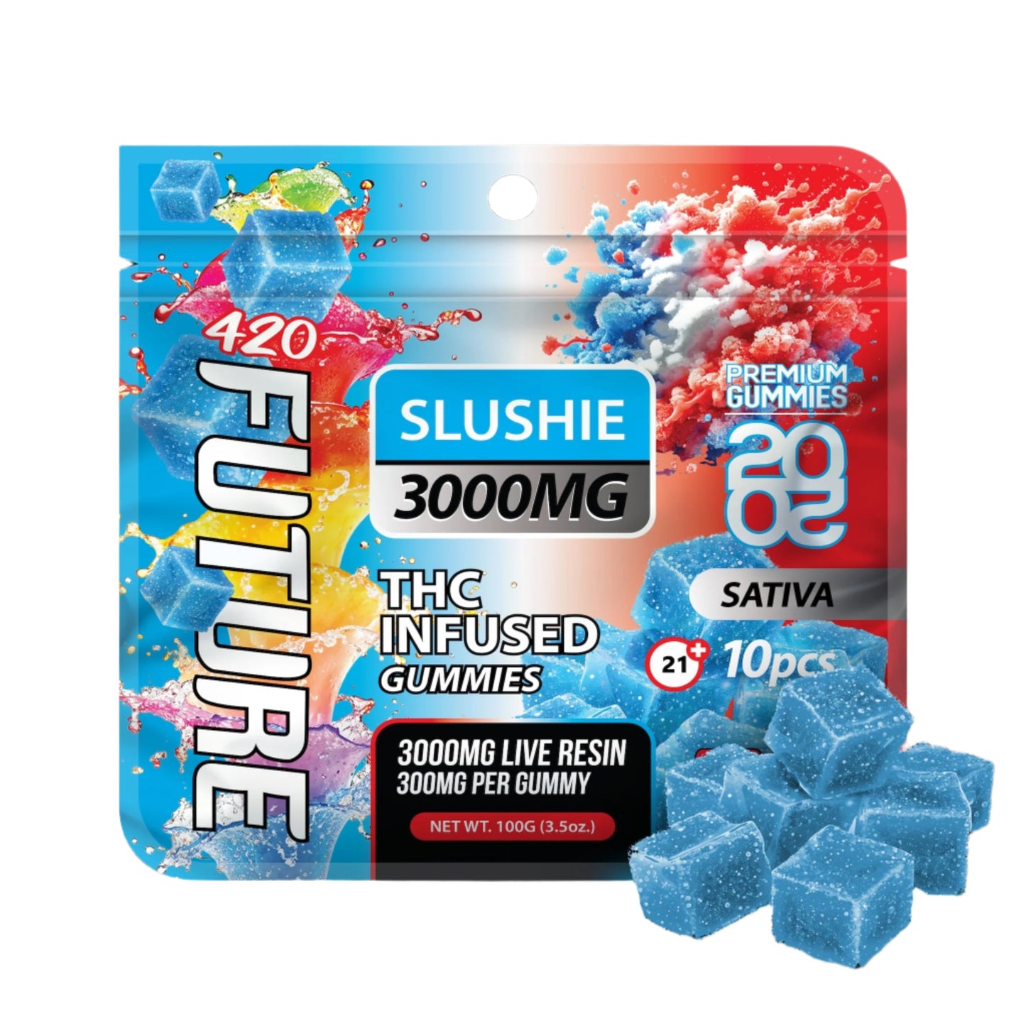 Future THC-A Infused Slushie Gummies 3000mg 10ct