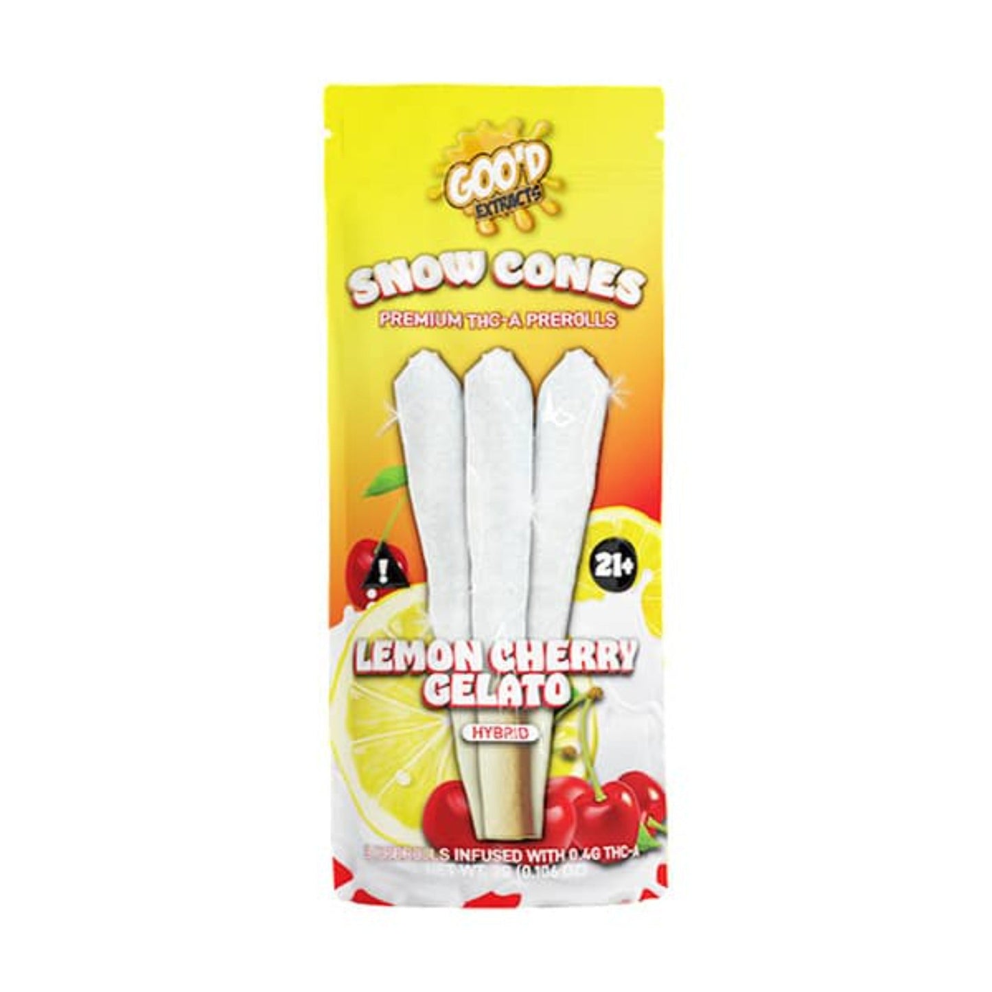 Goo'd Snowcone THC-A Pre-Rolls 3 Pack