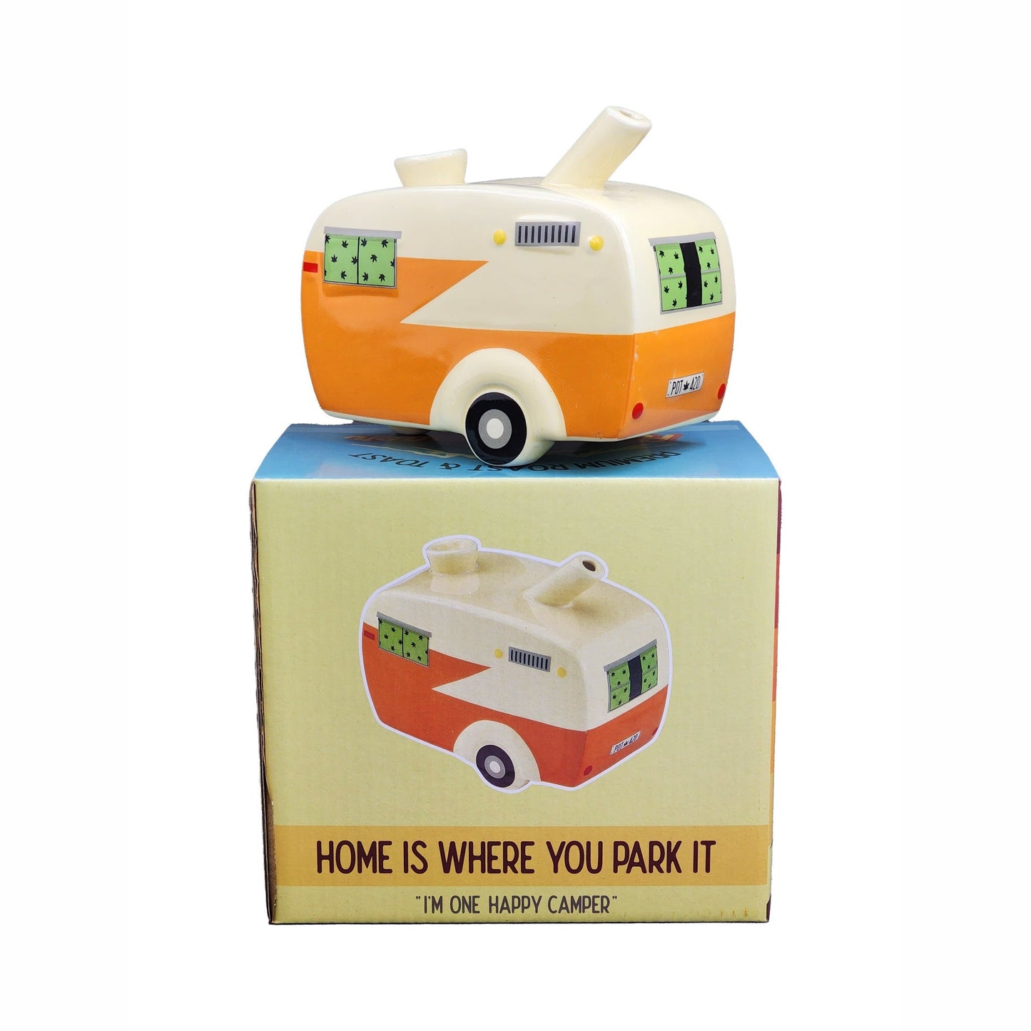 Fashioncraft Happy Camper Ceramic Pipe 6in