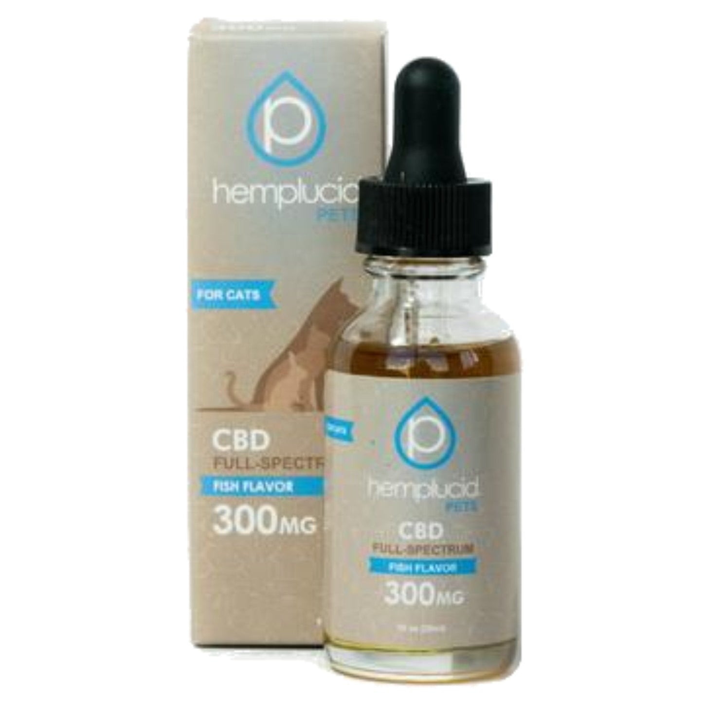 Hemplucid Pets Organic Full Spectrum CBD 300mg Fish