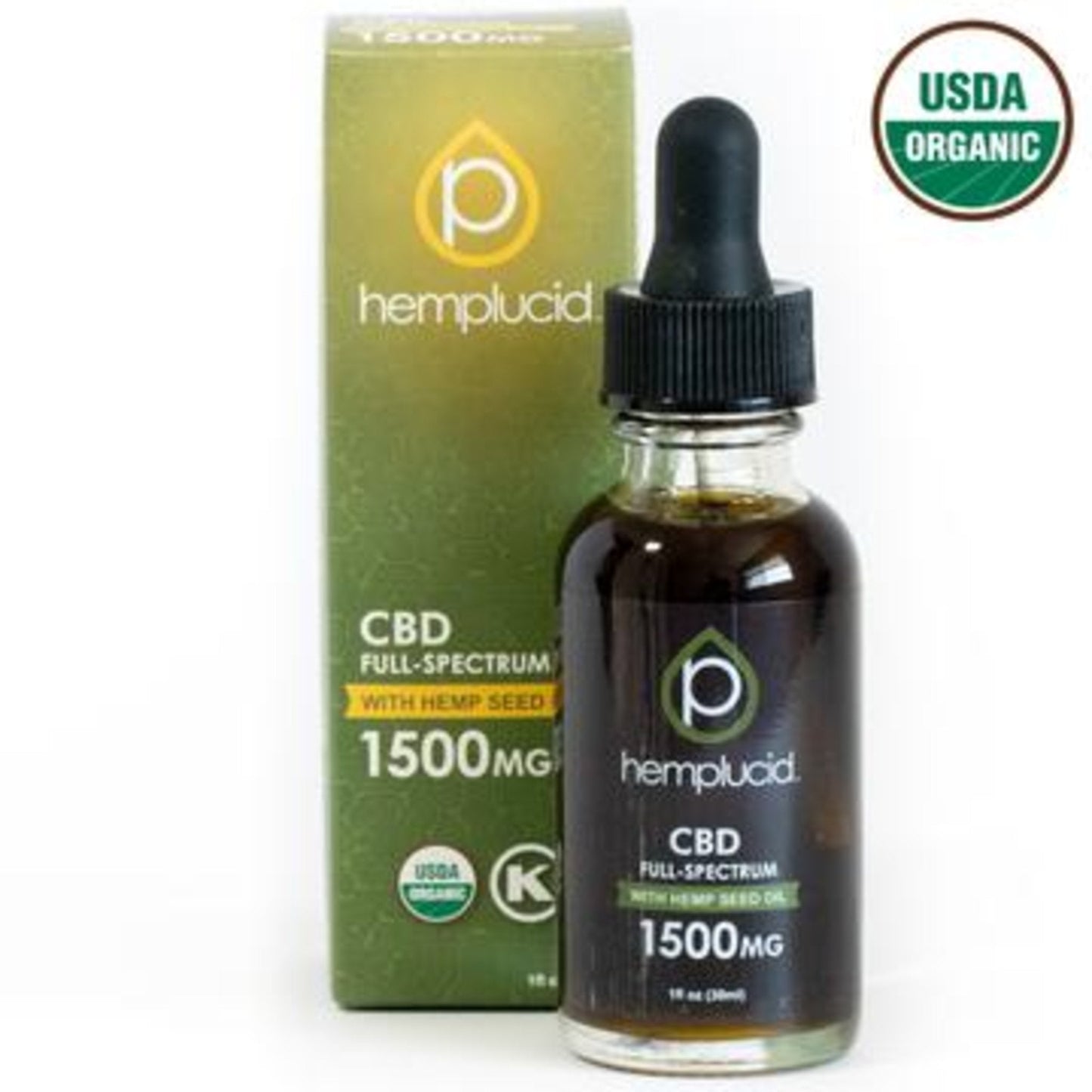 Hemplucid USDA Organic Full Spectrum CBD Oil 1000mg