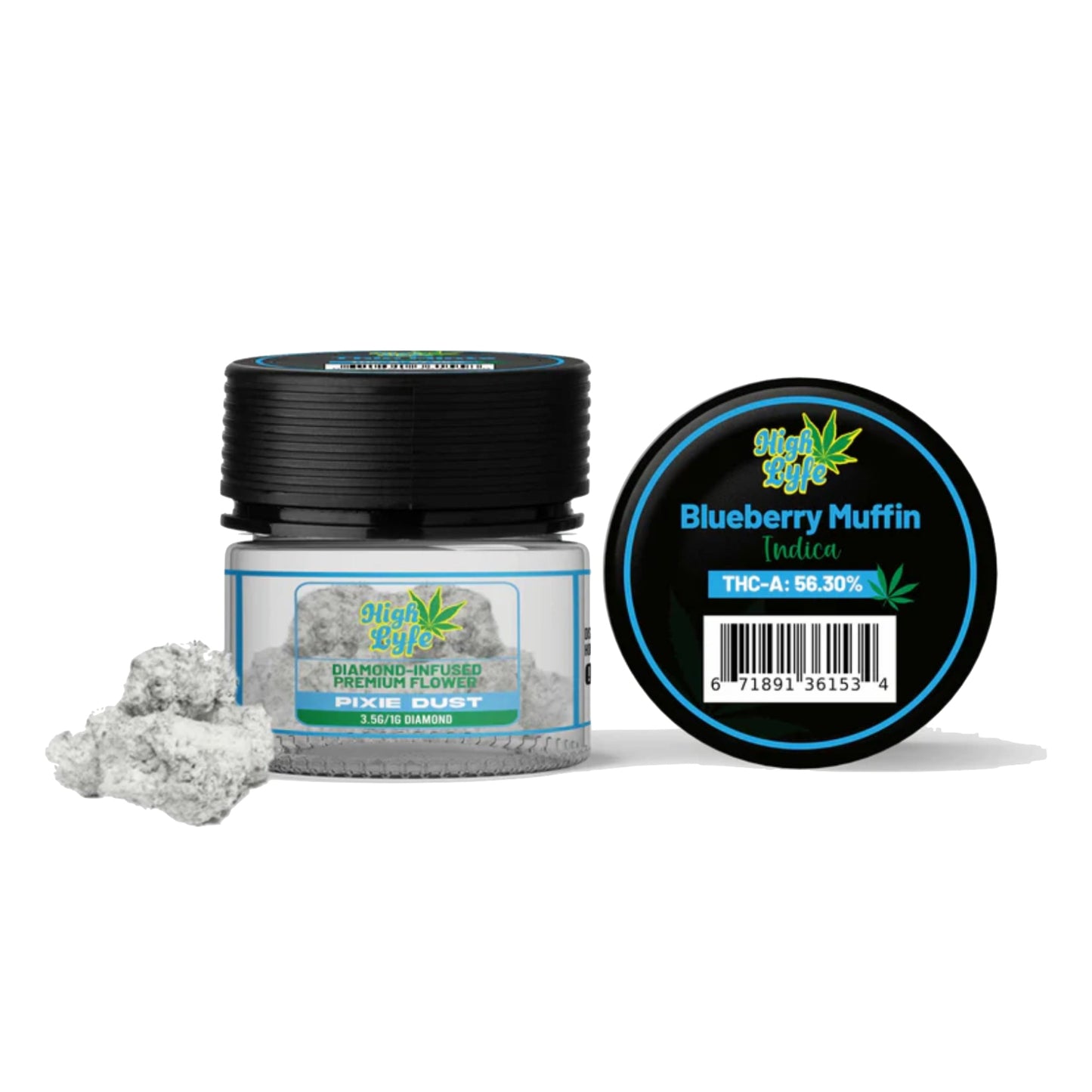 High Lyfe THC-A Pixie Dust Blueberry Muffin Flower 3.5g