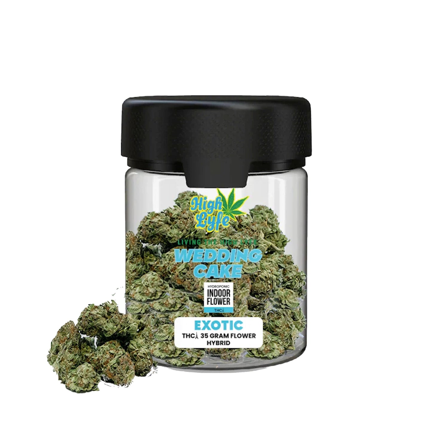 High Lyfe THC-A Wedding Cake Exotic Flower 35g