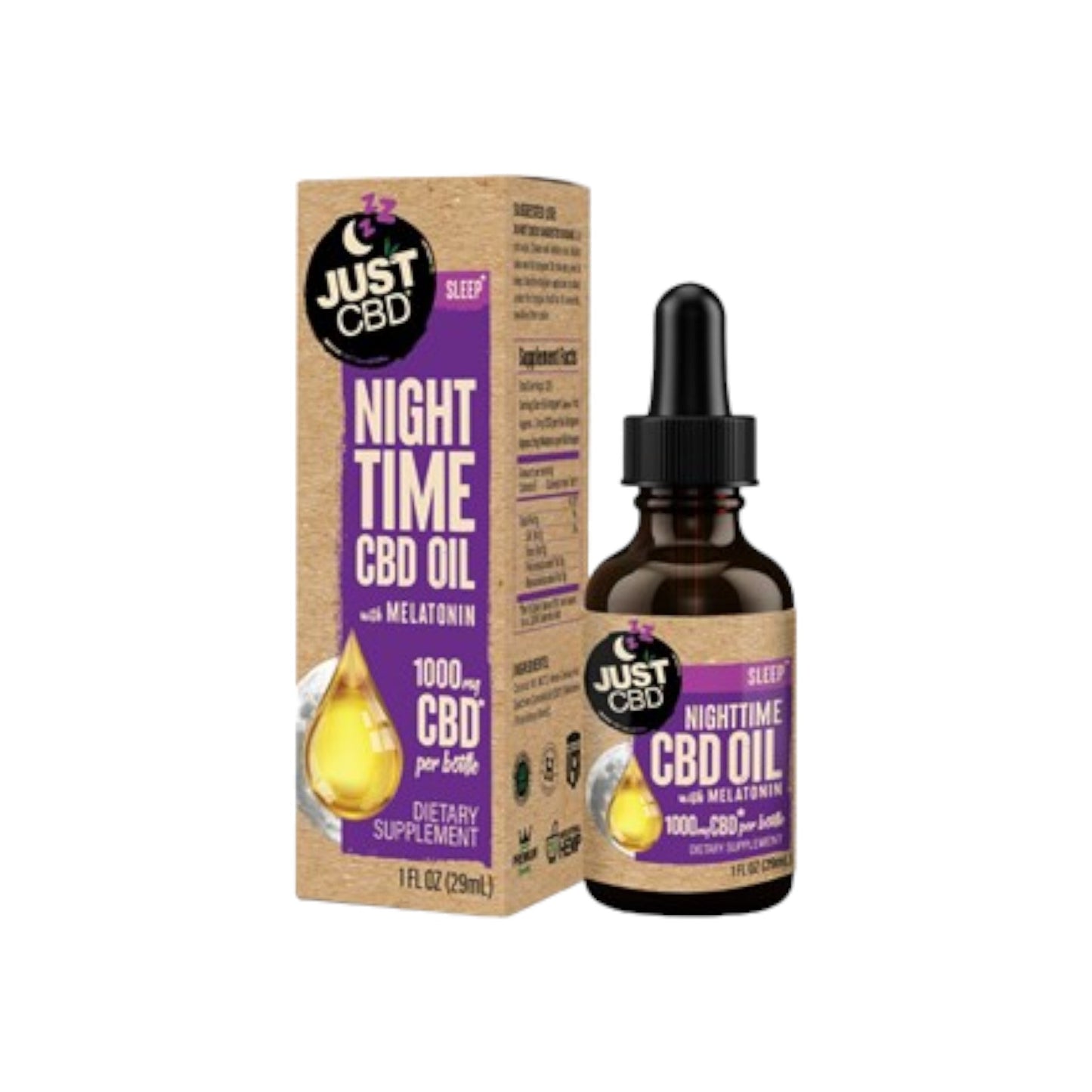 Just CBD Nighttime Tincture 1000mg