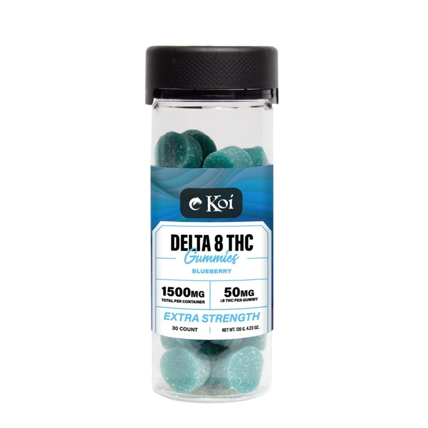 Koi Extra Strength Delta 8 Blueberry Gummies 1500mg
