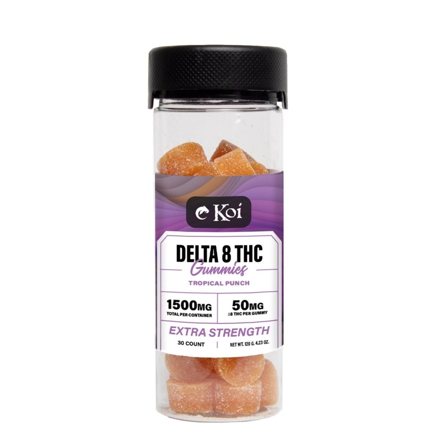 Koi Extra Strength Delta 8 Tropical Punch Gummies 1500mg 30ct