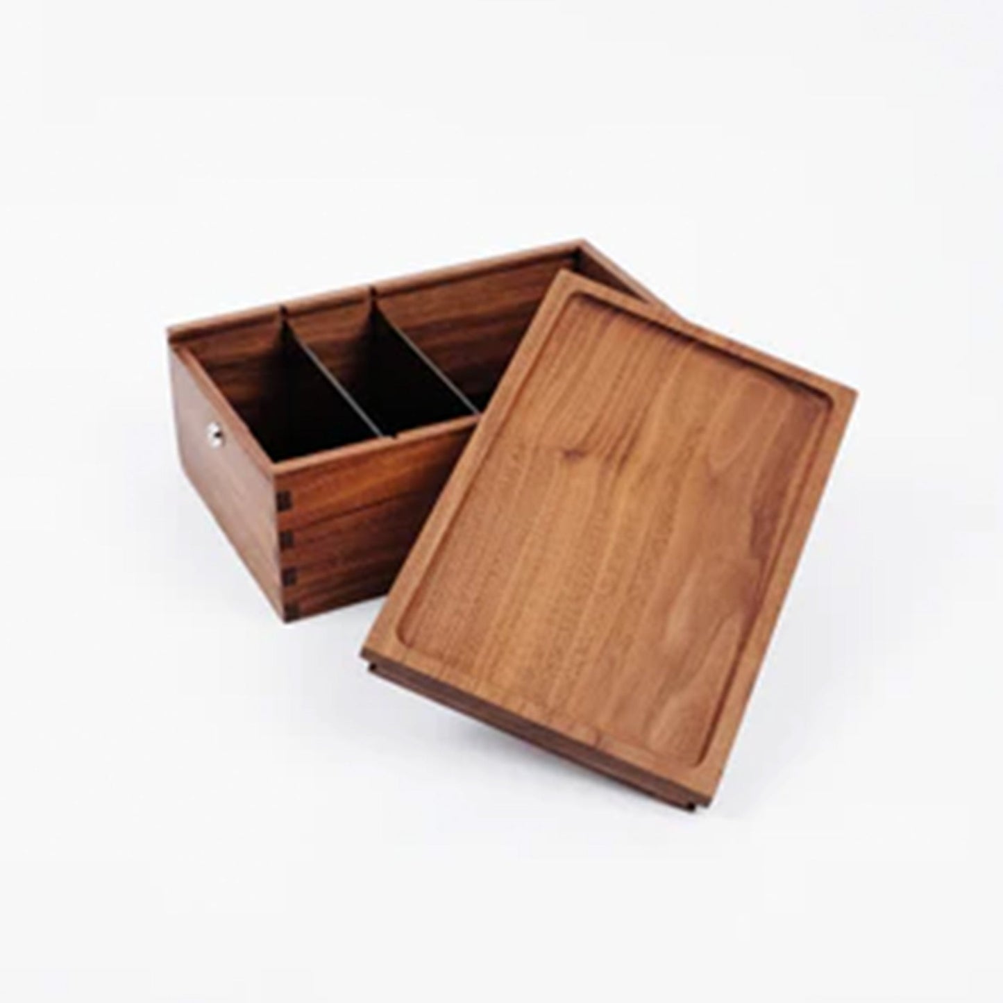 Marley Natural Lock Stash Box Black Walnut Wood
