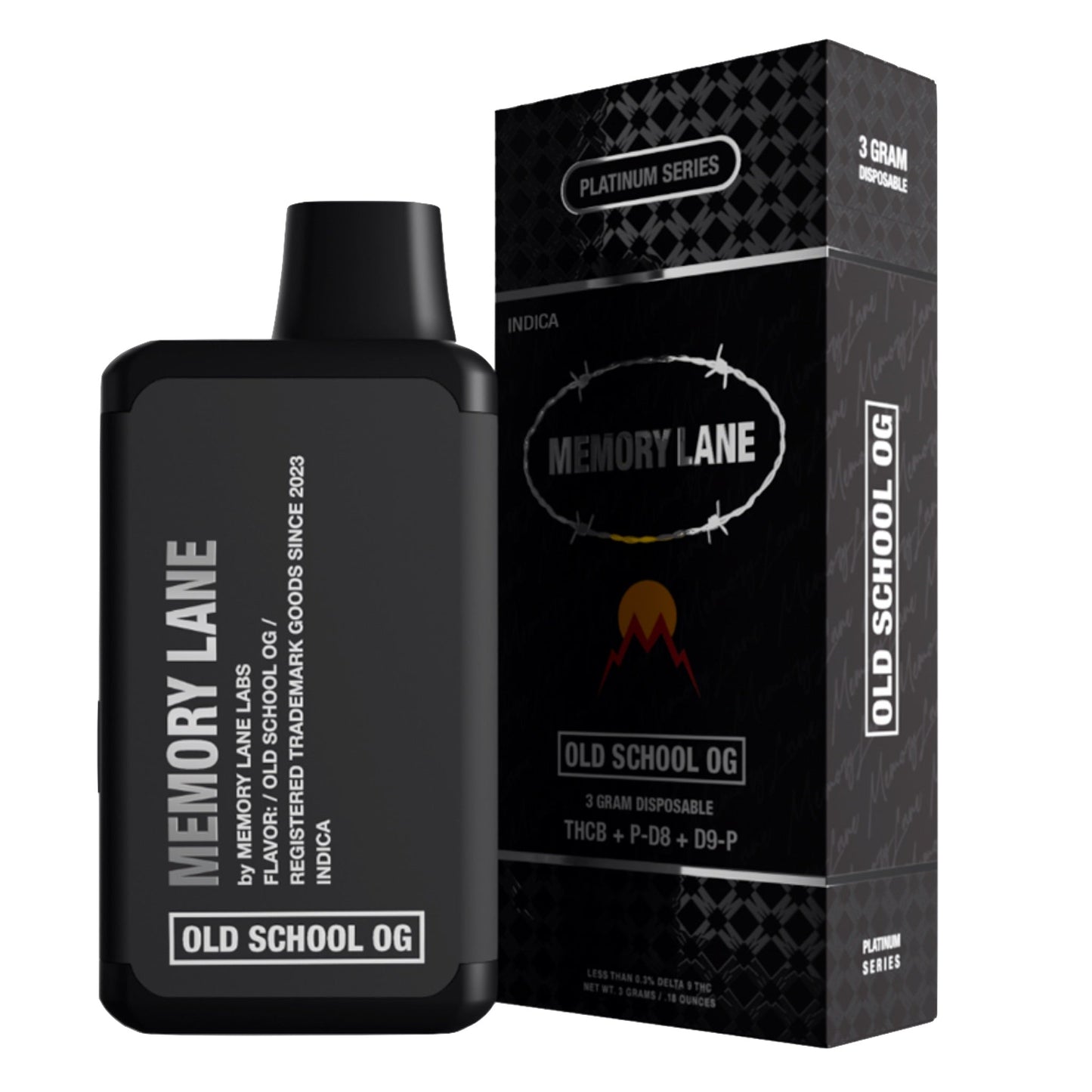 Memory Lane Old School OG THC-B Delta 8 Vaporizer 3000mg