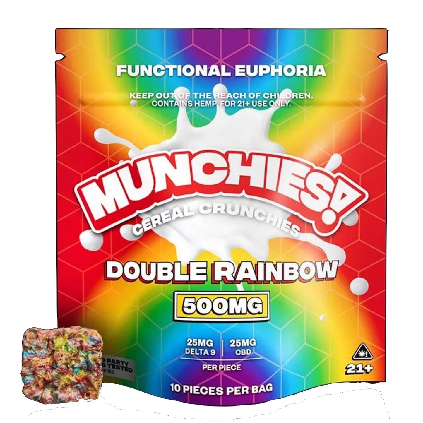 Munchies Delta 9 Double Rainbow Cereal Crunchies 500mg