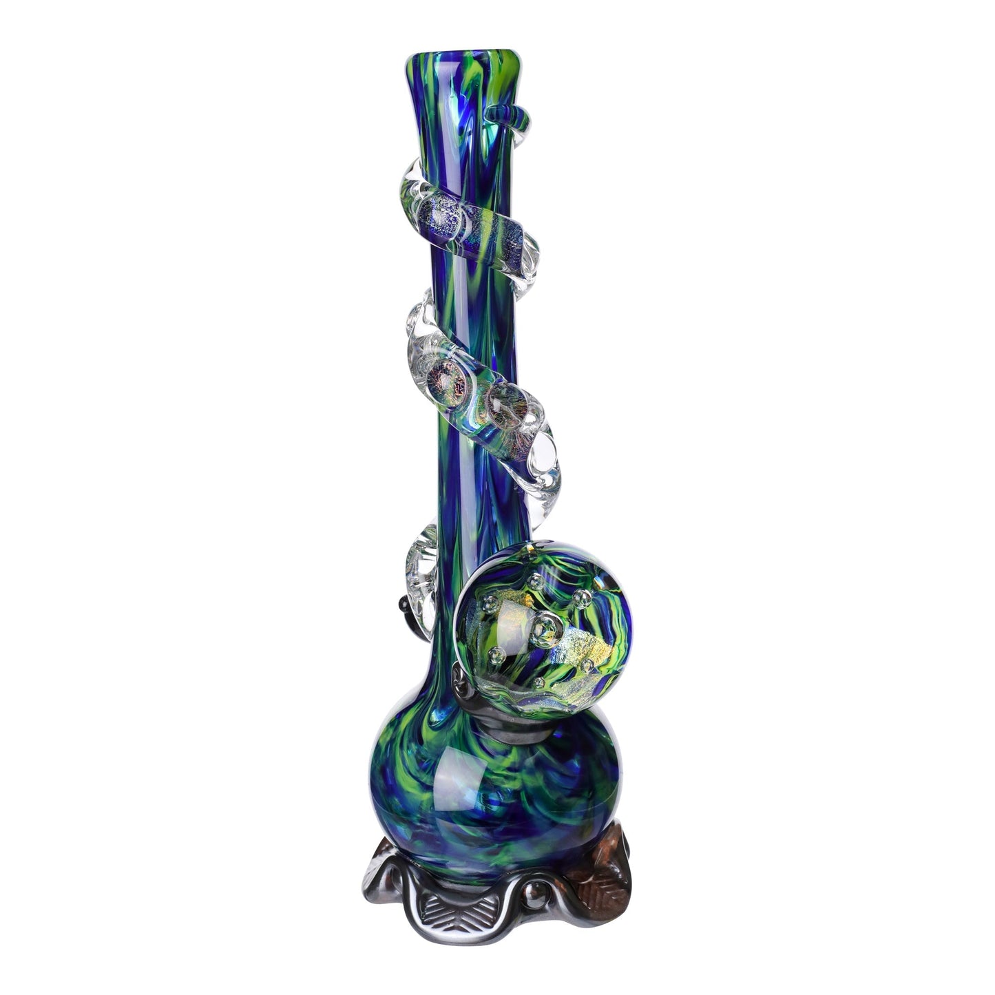 Noble Glass Chromatic Marble Bong 14in