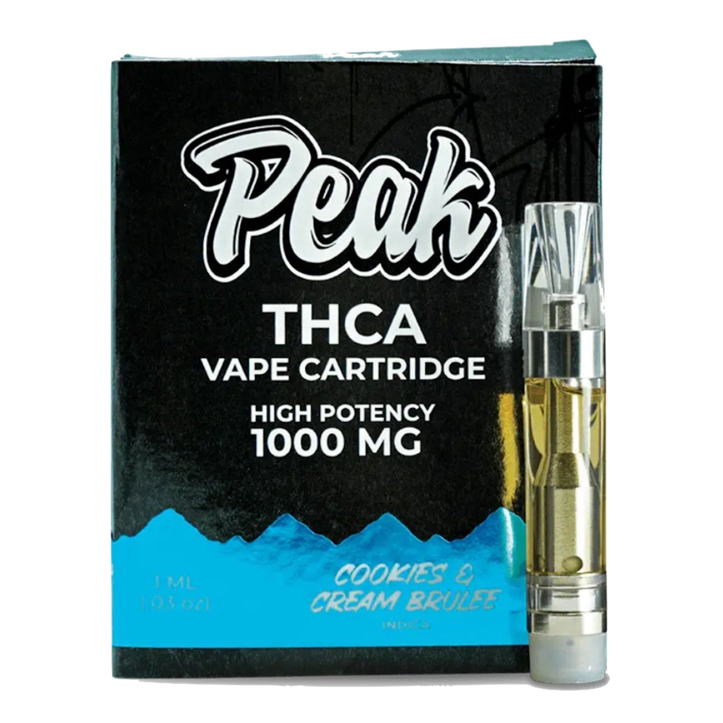 Peak THC-A Cookies N Cream Brulee Cartridge 1000mg