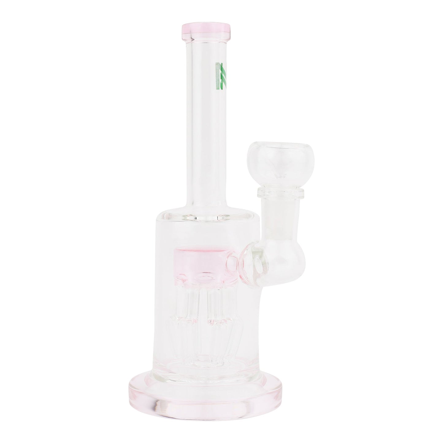 Allied International Pink Jellyfish Chamber Bong 7in