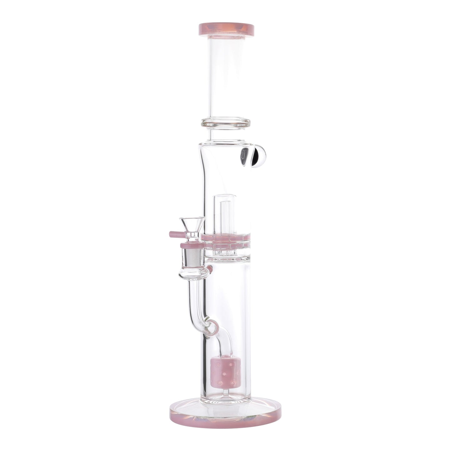 Royal Glass Pink Tower of Power Percolator Bong 16in