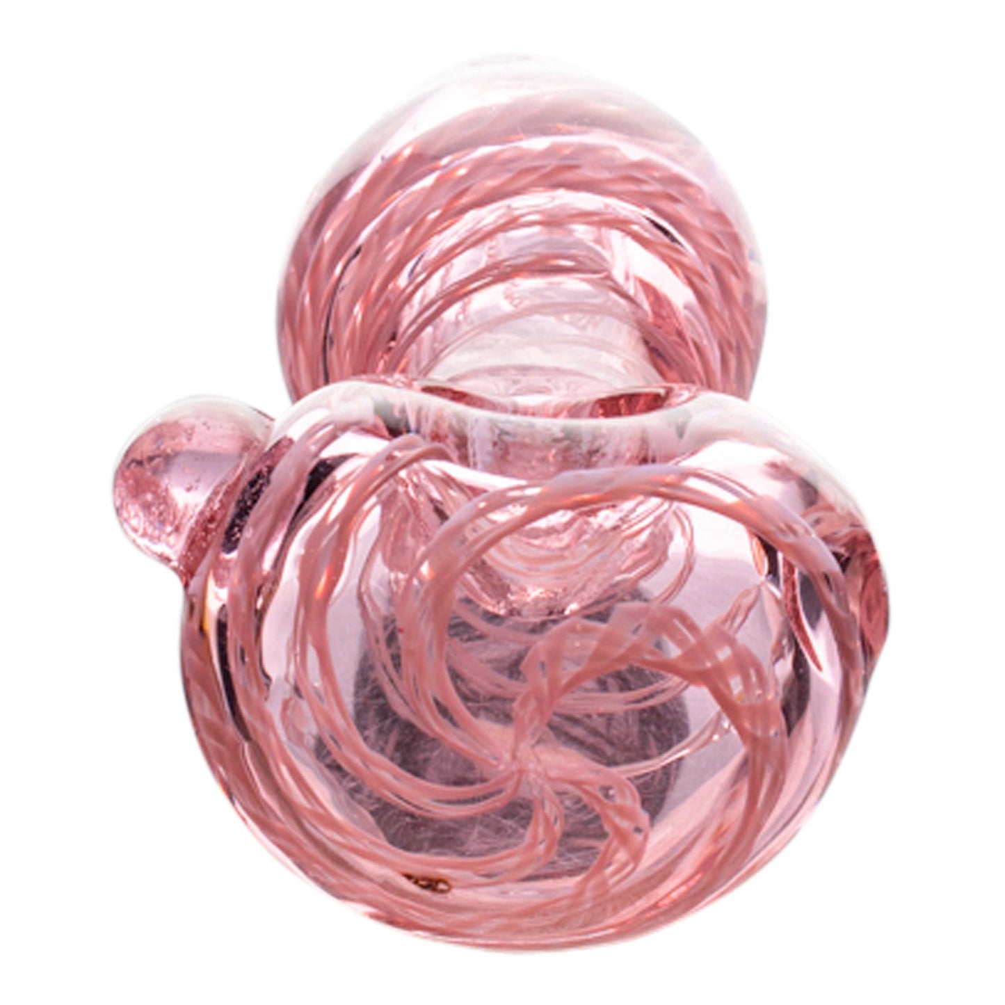 Pink Twisted Glass Pipe 4in Borosilicate Spoon