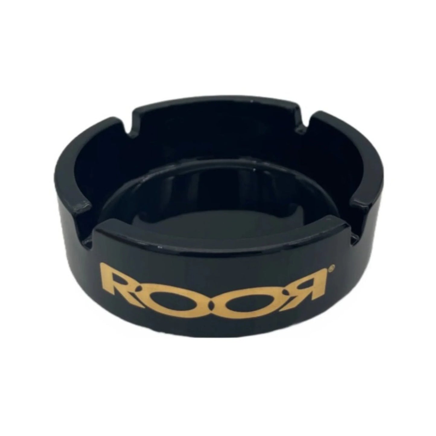 ROOR Black Glass Ashtray