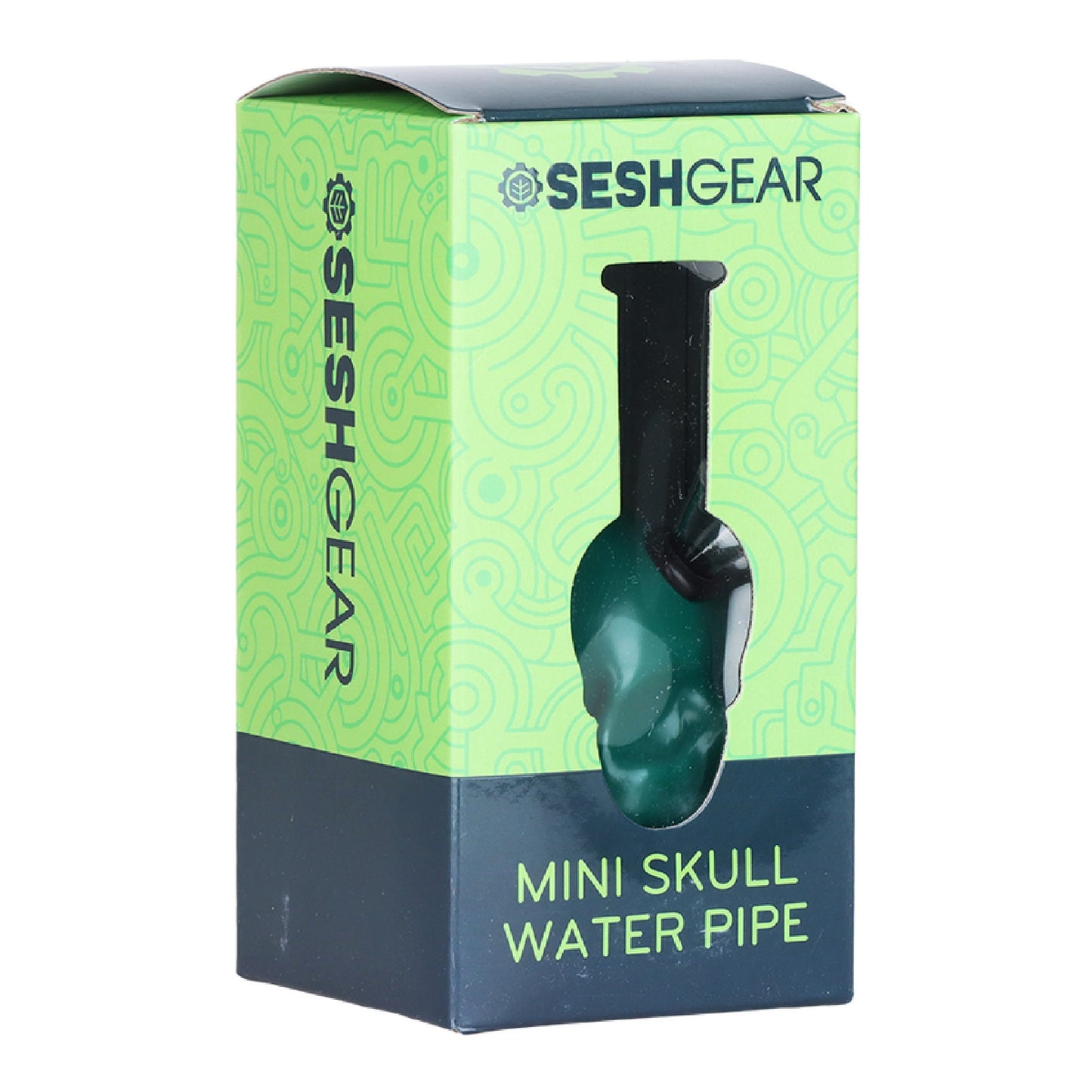 SeshGear Pastel Skull Glass Bong 6in