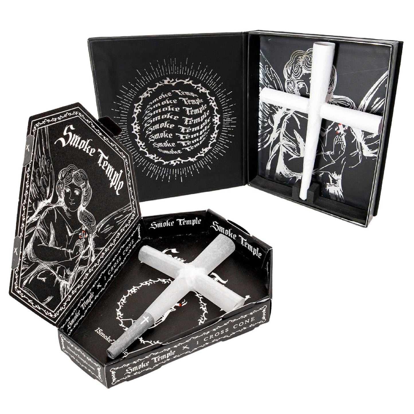Smoke Temple Pre-Rolled Mini Cross Cone 84mm 1g