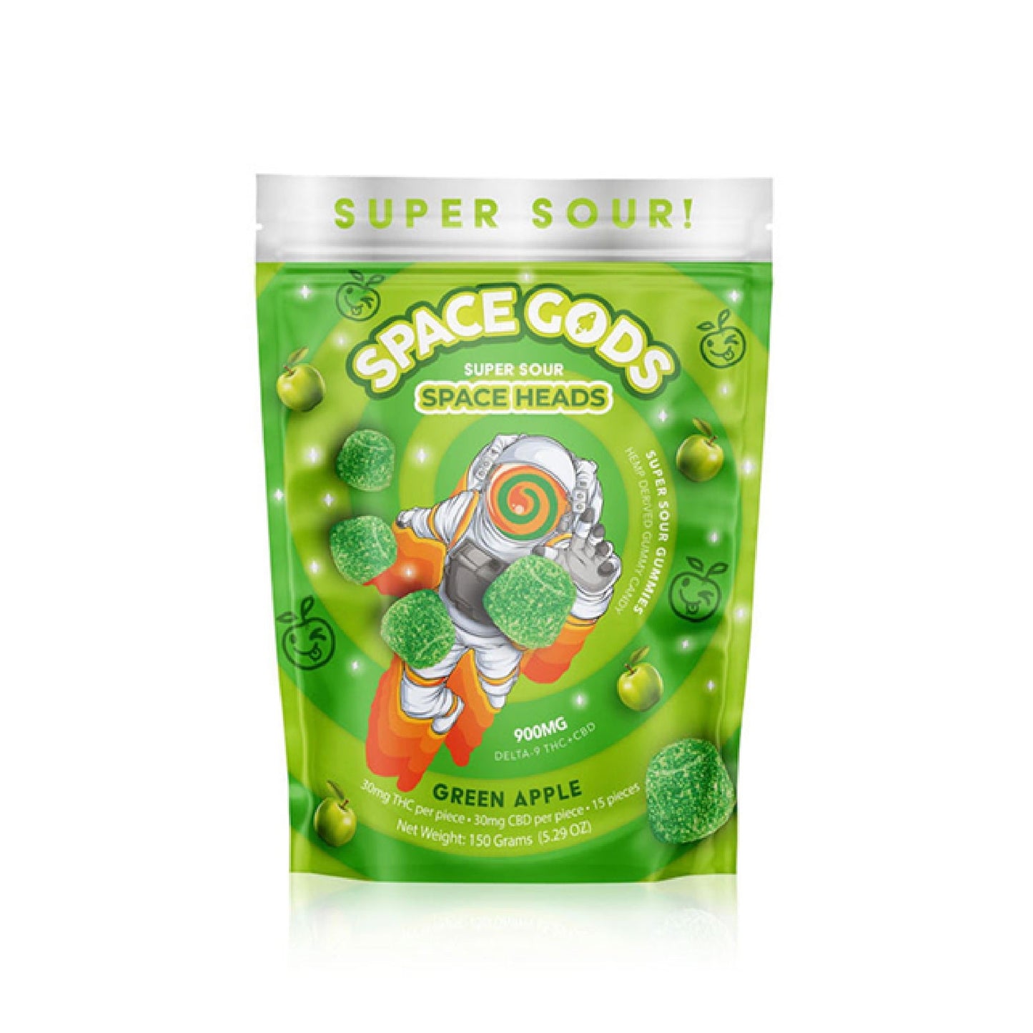 Space Heads THC + CBD Sour Gummies 900mg