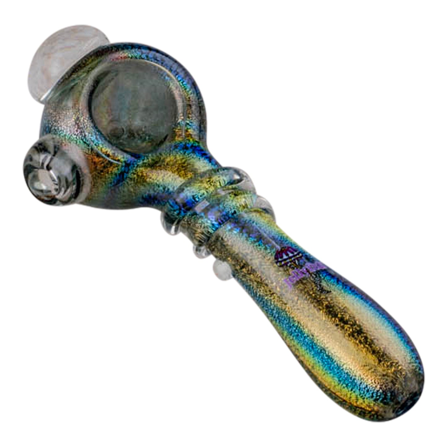 JellyFish Glass Sparkle In The Reeds Spoon Pipe 5in