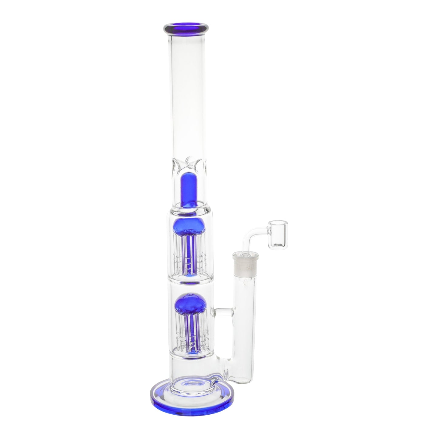 Amy Straight Twin Tree Perc Bong 16in