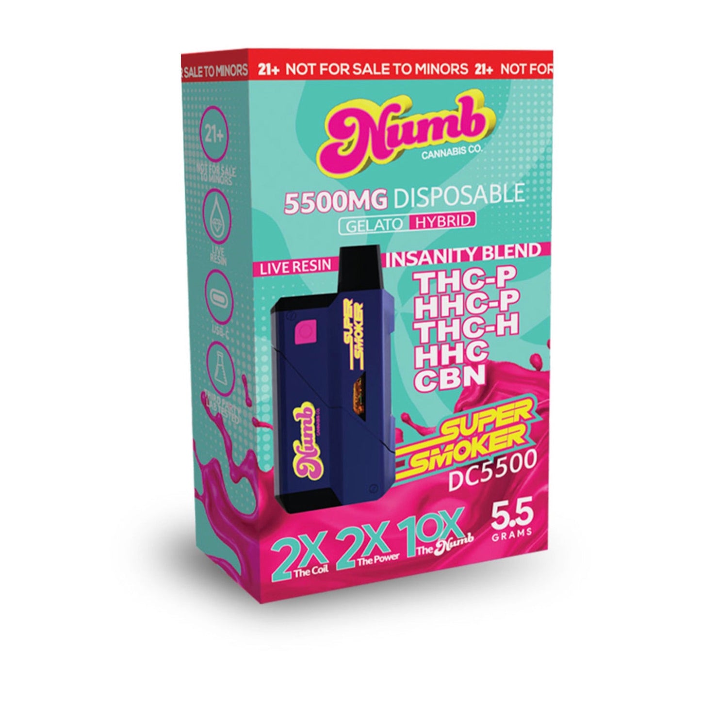 Super Smoker Shroom Gelato Vaporizer 5.5g
