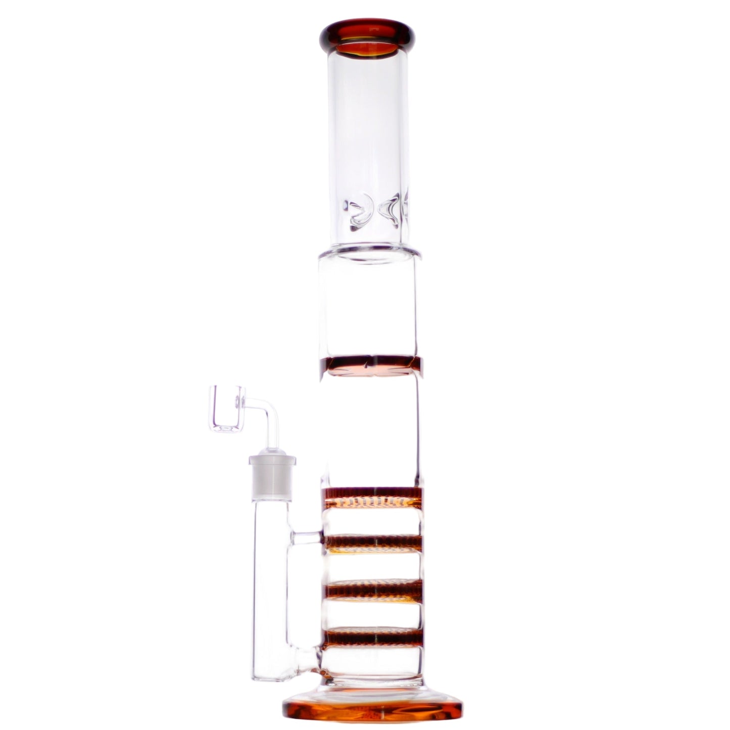 Five Stack Percolator Bong 17in Amber Green