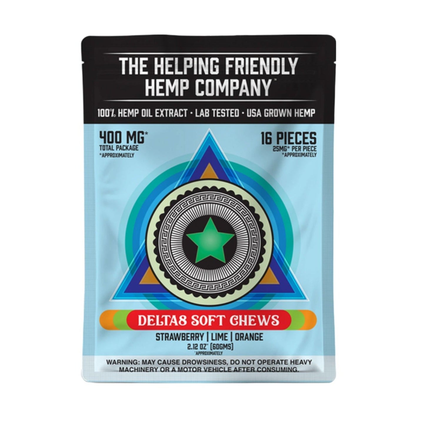 Helping Friendly Broad Spectrum Delta 8 Soft Chews 400mg