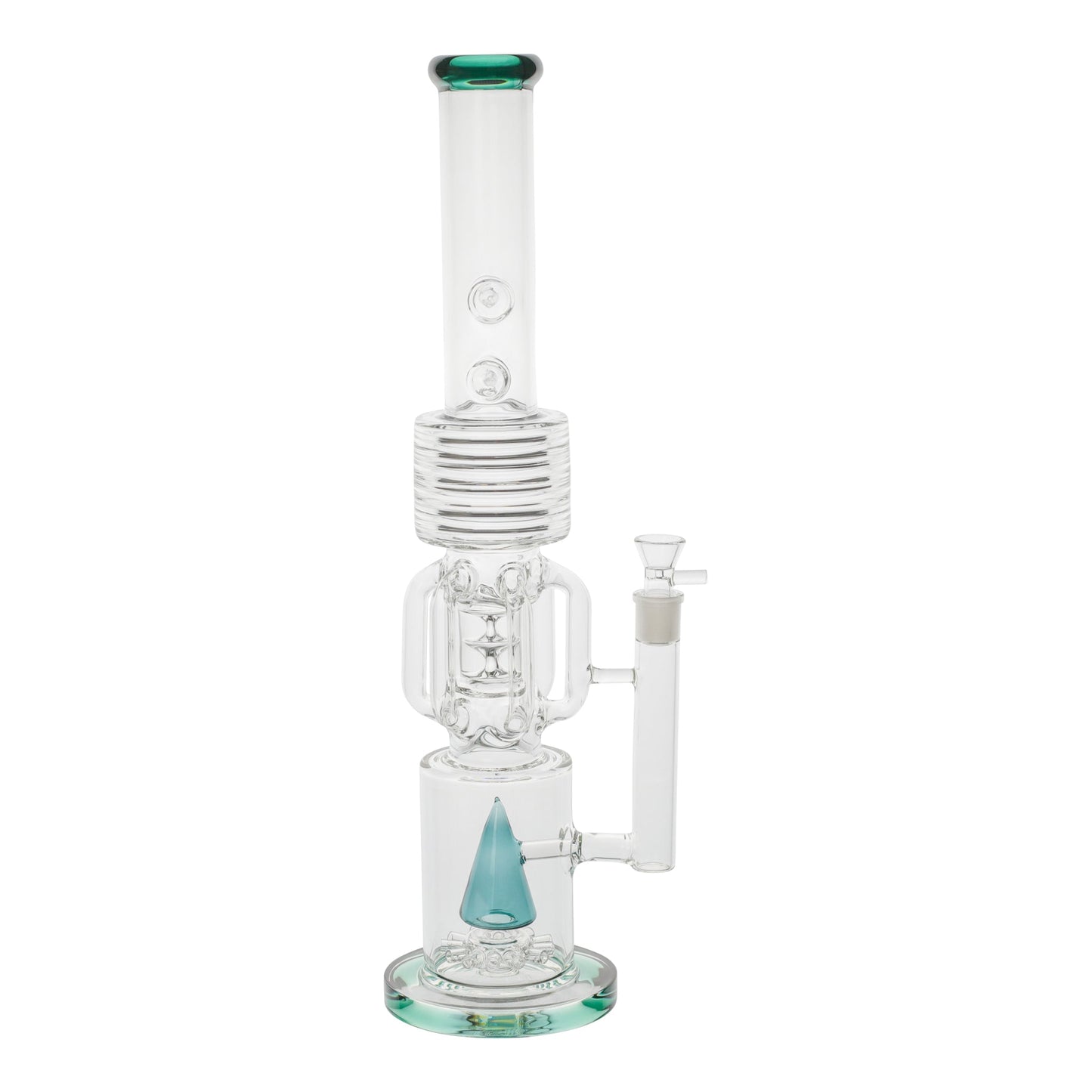 Amy Percolator Perfectionist Bong 20in Glass Cone Swiss Mushroom